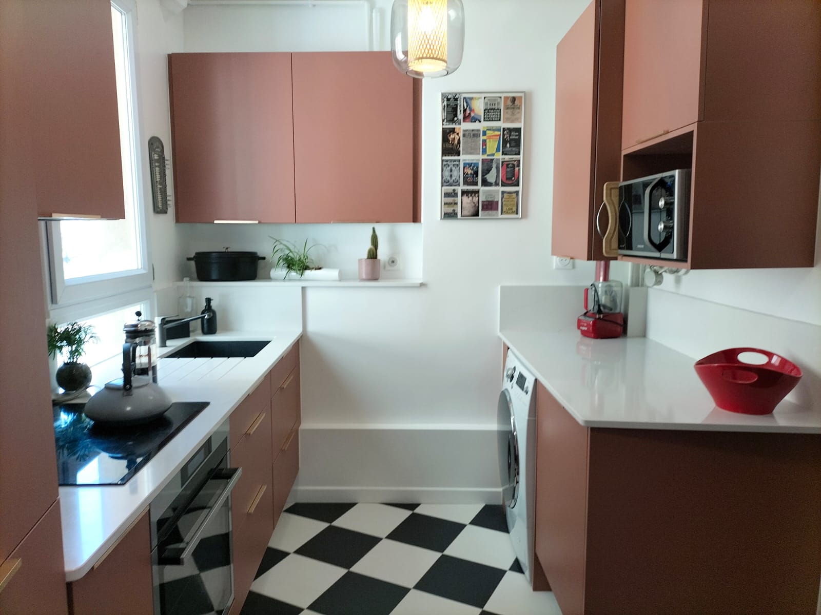 Cuisine terracotta sur-mesure en mélaminé